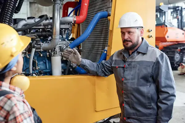 Generator technician industrial power system repair